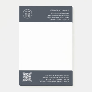 QR-Code-Scan Professionelles Geschäftslogo Post-it Klebezettel