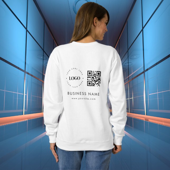 QR Code Scan & Text für benutzerdefinierte Unterne Sweatshirt (Von Creator hochgeladen)