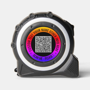 QR-Code-Scan und benutzerdefinierte Textbandmessun Maßband