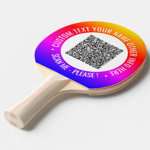 QR-Code-Scan und Paddelpaddel für benutzerdefinier Tischtennis Schläger