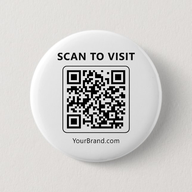 QR-Code-Scan zum Besuch von Minimal-Website-Market Button (Vorderseite)