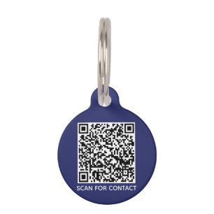 QR Code scannable kontaktlose Info Hunde Katze Mar Haustiermarke