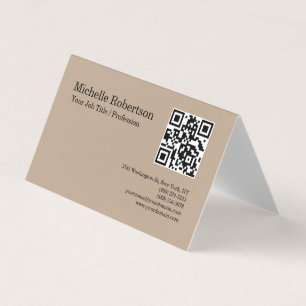 QR-Code Scannable Minimalistische, individuell anp Visitenkarten