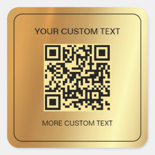 QR-Code scannen Ihre benutzerdefinierten Imitate G Quadratischer Aufkleber