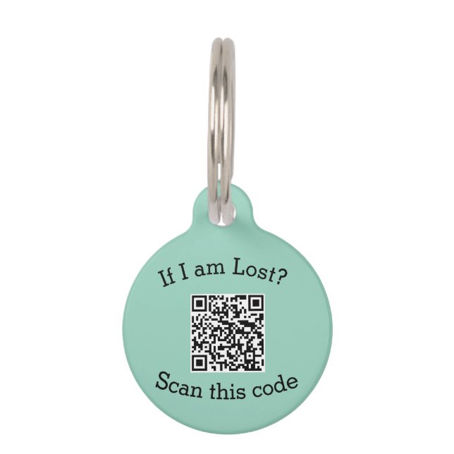 QR-Code scannen verloren gefunden mein Code Hausti Haustiermarke (Vorderseite)