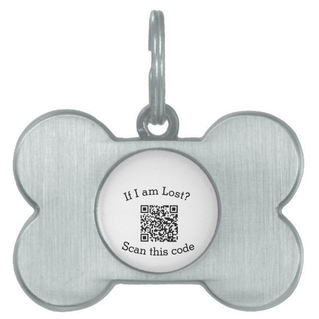QR-Code scannen verloren gefunden mich Code Hausti Tiermarke (Vorderseite)