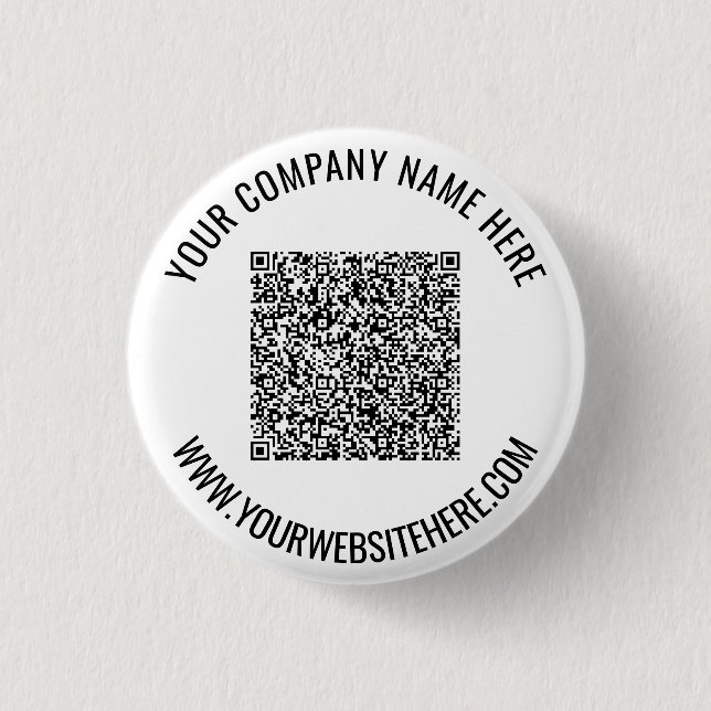 QR-Code-Schaltfläche mit benutzerdefiniertem Text  Button (Vorderseite)