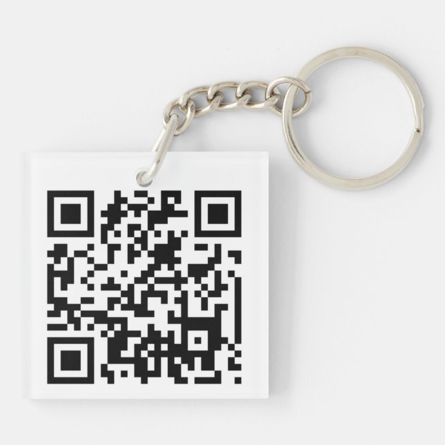 QR CODE SCHLÜSSELANHÄNGER (Rückseite)