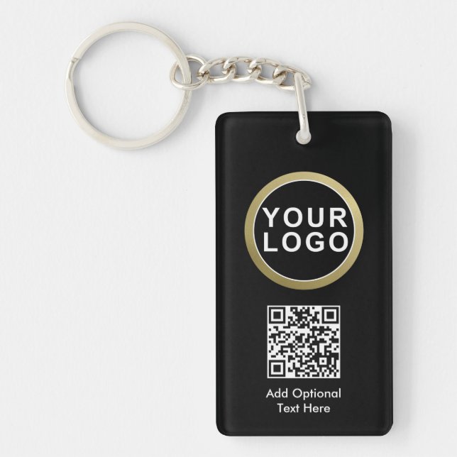QR-Code-Schlüsselanhänger für Geschäftslogos | SCH Schlüsselanhänger (Vorderseite)