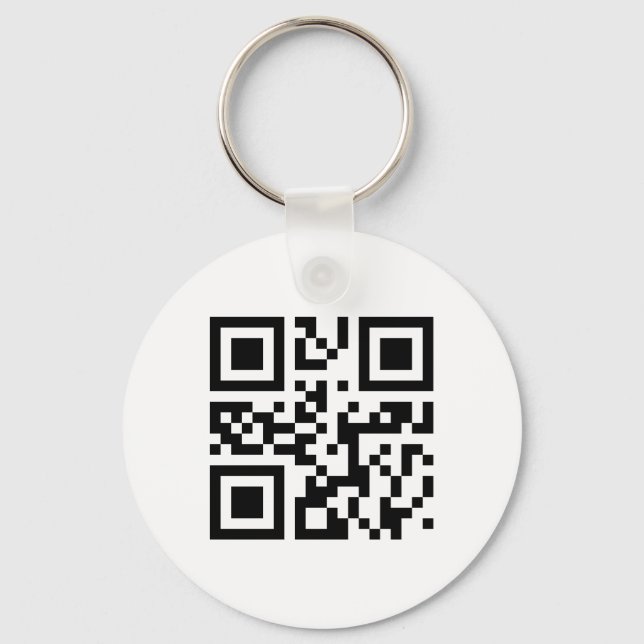 QR-Code-Schlüsselanhänger-Vorlage Schlüsselanhänger (Vorderseite)