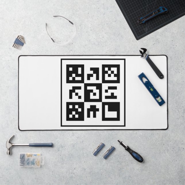 qr Code Schreibtischunterlage (Arbeitsplatz)