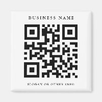 QR Code Schwarz und Weiß Einfaches Geschäft