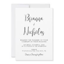 QR Code Schwarz-Weiß-Kalligrafie-Hochzeit