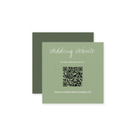QR-Code-Seite für Hochzeiten Begleitkarte