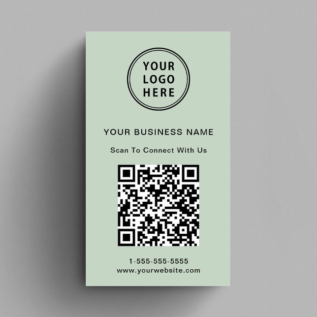 QR-Code-Seite für moderne Werbebotschaften Visitenkarte (Capture attention, make connections, and leave a lasting impression with our modern QR business card)