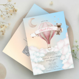 QR Code Sie ist auf Cloud Nine Dreamy Baby Shower Einladung