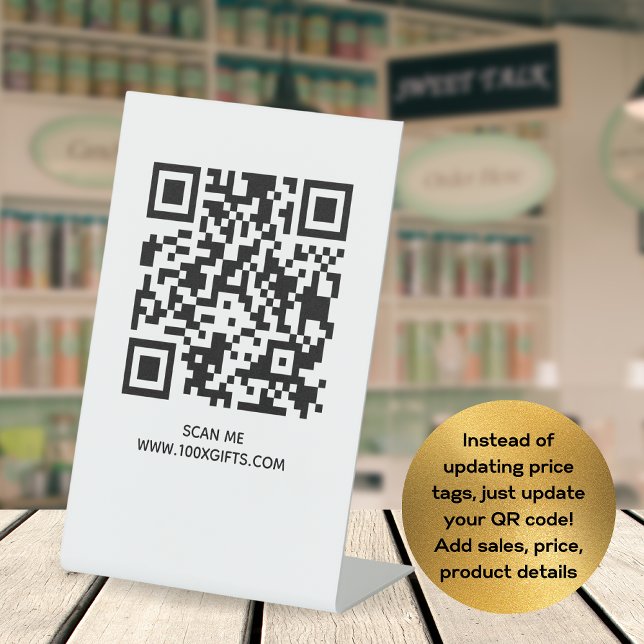 QR-CODE-SIGN FÜR UNTERNEHMEN - NUTZEN SIE HIER DEN SOCKELSCHILD (Von Creator hochgeladen)