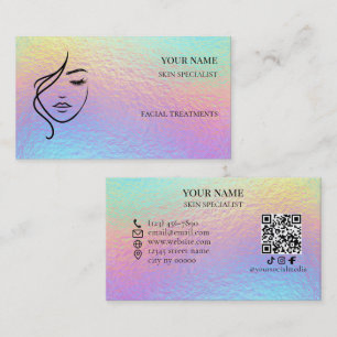 QR-Code Skin-Pflege- und Schönheitssalon Visitenkarte