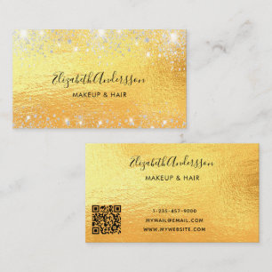QR-Code-Skript für Gold Visitenkarte