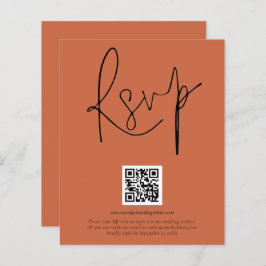 QR Code Skript Hochzeit Terracotta UAWG