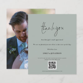 QR Code Skript Hochzeitsschreiben Foto Sage Danke