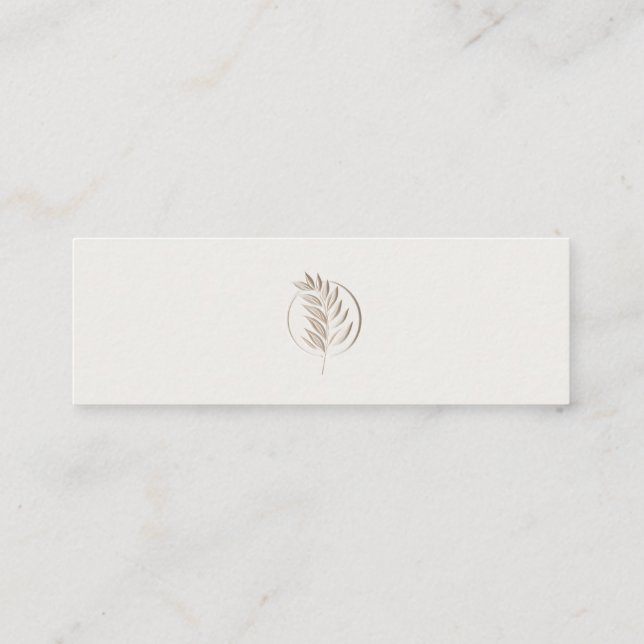 qr Code Social Media Hochzeitkarte Mini Visitenkarte (Rückseite)