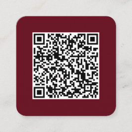 QR-Code-Social Media-modern-einfach-Beruflich  Quadratische Visitenkarte
