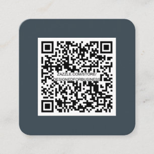 QR-Code-Social Media-modern-einfach-Beruflich Quadratische Visitenkarte