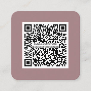 QR-Code-Social Media-Modern-Einfach-Beruflicher Sq Quadratische Visitenkarte