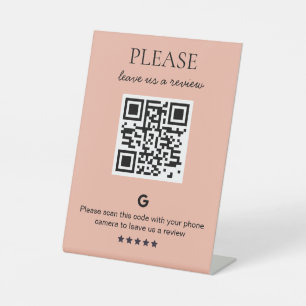QR-Code Sockelschild