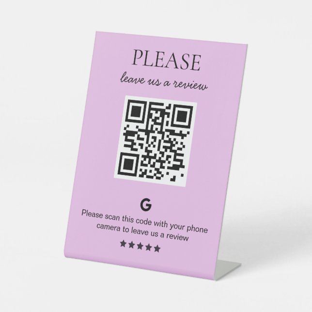 QR-Code Sockelschild (Vorderseite)