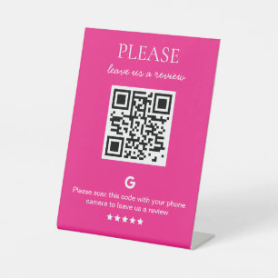 QR-Code Sockelschild