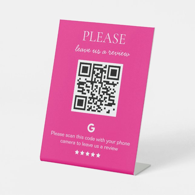 QR-Code Sockelschild (Vorderseite)