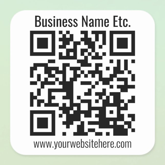 QR-CODE SOFORT ERSTELLBAR QUADRATISCHER AUFKLEBER (Von Creator hochgeladen)