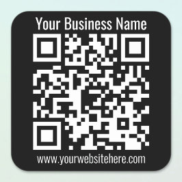 QR-CODE SOFORT ERSTELLBAR QUADRATISCHER AUFKLEBER