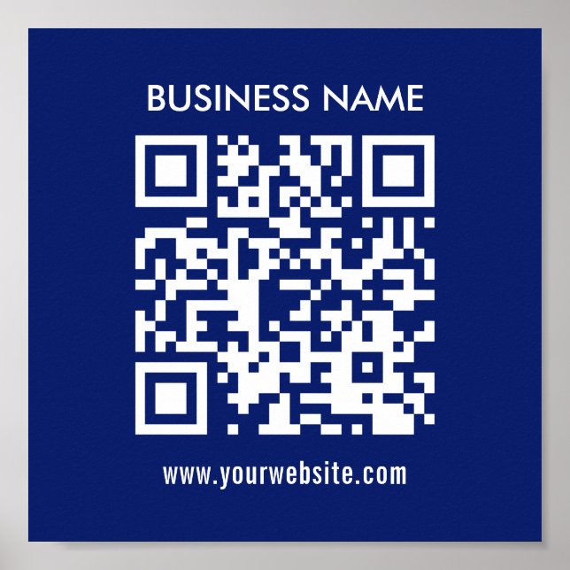 QR-Code sofort erstellen | Modernes, einfaches Des Poster (Vorne)