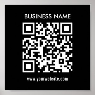 QR-Code sofort erstellen Modernes, einfaches Des Poster