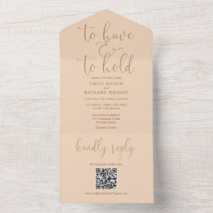 QR-Code-Soft-Peach-Hochzeiten haben und halten All In One Einladung