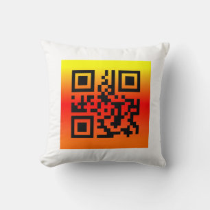 QR Code® Sprichwort: GLÜCKLICH DANKSGIVIVING Kissen