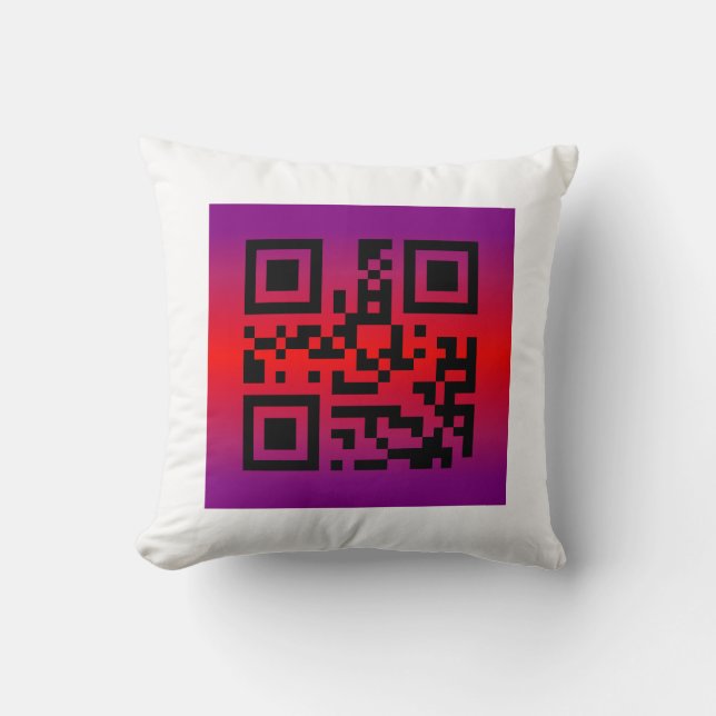 QR-Code®-Sprichwort: GLÜCKLICH EASTER Kissen (Vorderseite)