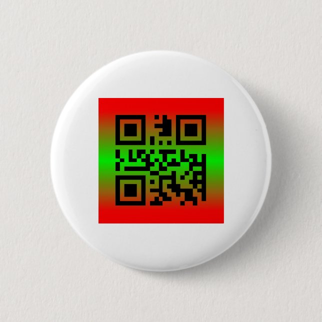 QR Code® Sprichwort: GLÜCKLICH KWANZAA Button (Vorderseite)