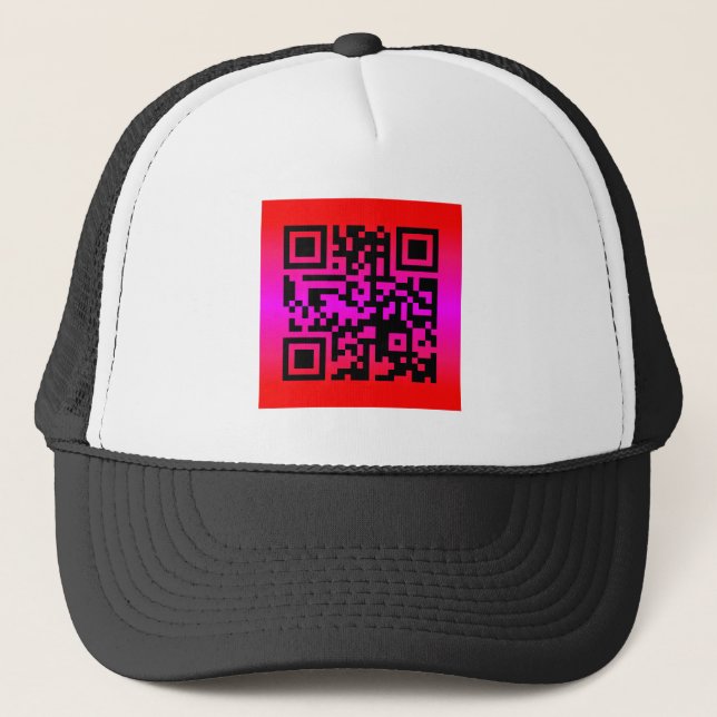 QR Code® Sprichwort: GLÜCKLICHER MUTTER-TAG Truckerkappe (Vorderseite)