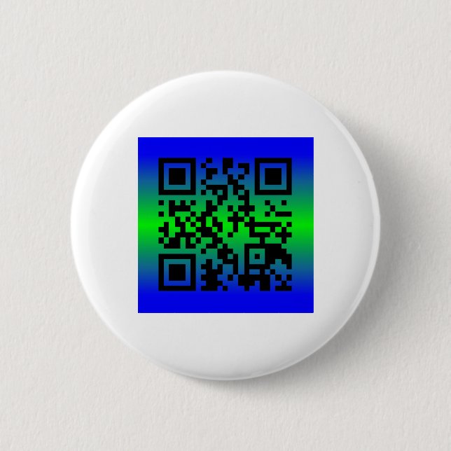 QR Code® Sprichwort: GLÜCKLICHER VATER-TAG Button (Vorderseite)