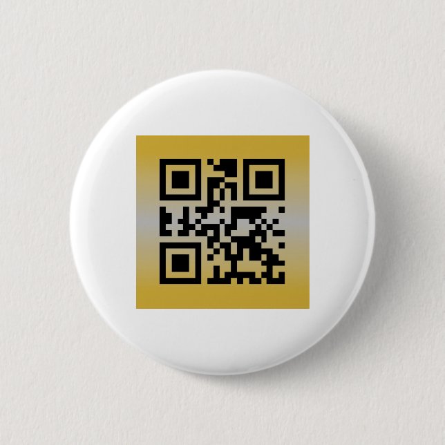 QR Code® Sprichwort: GLÜCKLICHES JAHRESJAHR Button (Vorderseite)