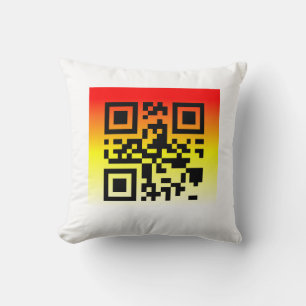 QR-Code®-Sprichwort: GRATULIERUNGEN Kissen