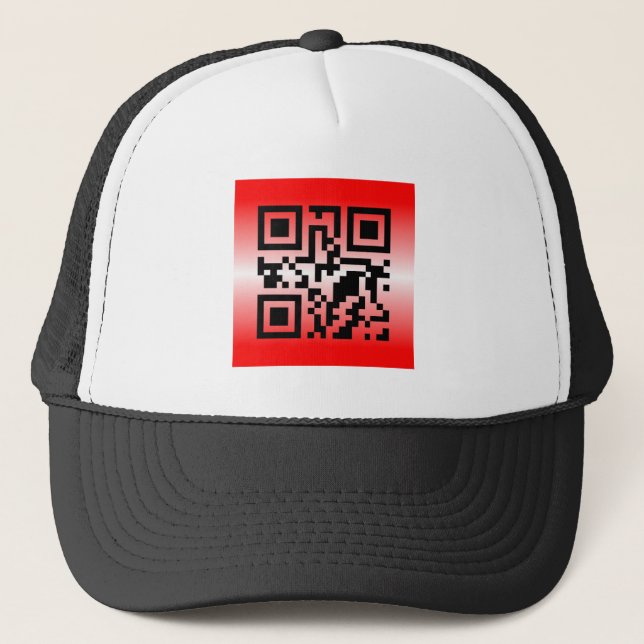 QR Code® Sprichwort: ICH LIEBE SIE Truckerkappe (Vorderseite)