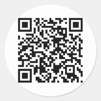 QR-Code-Sticker - Anpassbar Runder Aufkleber