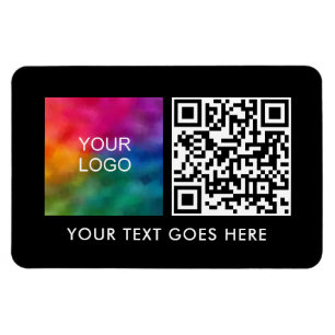 QR-Code-Strichcode-Vorlage für Firmenlogo Magnet