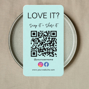 Qr-Code-Symbol für Facebook-Instagramme speichern  Visitenkarte