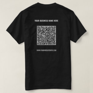 QR Code T - Shirt Benutzerdefinierter Text - Werbe